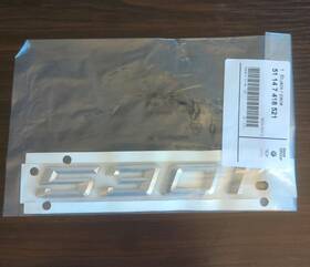 51147418521 Bmw Oem 530i Emblem Satin Silver Chrome Badge Trunk Lid Never Opened Brand New