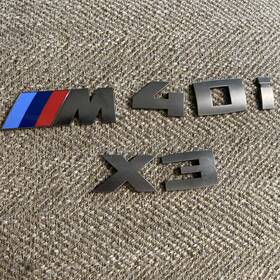 51148072216 Bmw Oem X3 M40i Rear Trunk Emblem In Cerium Grey Fits 2019