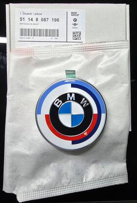 51148087196 Bmw Oem 50 Year 74mm Red White Blue Roundel Badge Emblem Rear Trunk G20 G80 G30