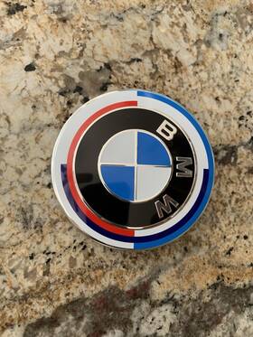 Bmw 511481323275 1x 50th Anniversary Front 82mm For Emblem Logo Badge