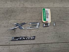51148737319 Bmw 18-24 Oem G01 X3 S Drive Rear Trunk Liftgate Badge Emblem Logo Letters