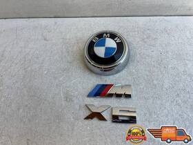 7206122 Bmw 7250850 2014-2018 E71 X6 M Trunk Power Emblem Badge Logo Set Oem