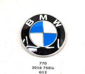 7465111 Bmw Genuine G11 G12 Front Round Emblem For Bumper Hood 82mm