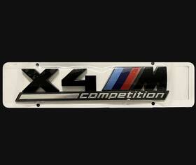 B51148077611mw Bmw F98 X4 M X4m Competition Rear Gloss Black Trunk Badge Emblem Genuine New