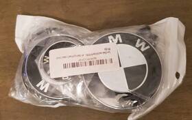Bo9hrgdf6p Bmw 7 Pieces Black And White Steering Wheel Emblem Decal In Package