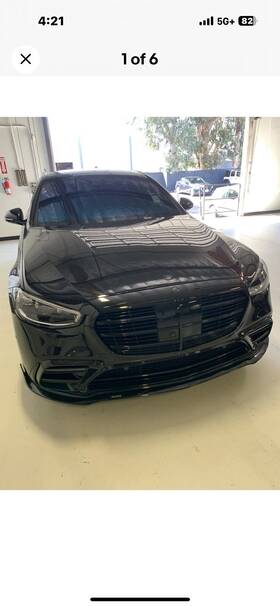 230-000-21-2 Brabus 2021 Mercedes S Classw223 Badge Emblem In Black Color Back Rear And Front