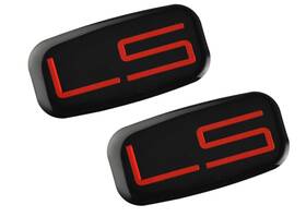 Branded Th-pltum#2 2pcs Ls Cab Emblem Badge 3d Logo Roof Pillar Replacement For 92-07 Silverado Tah