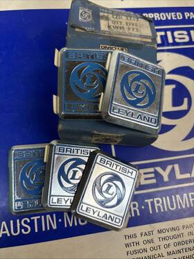 Czh2717 British Leyland Mgb Mg Midget 1972 1980 Nos Fender Badges Pair