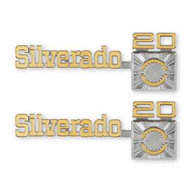 04-545 Brothers Trucks Set Of 2 Emblems For Chevy Chevrolet C20 Truck K20 Pair