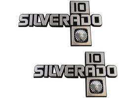 Fe87sv1 Brothers Trucks Chevy Fender Emblems - Silverado 10 Pair