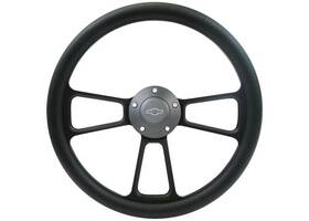 Strf8bb174-91 Brothers Trucks Steering Wheel - Custom Black/black Bowtie
