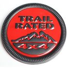Btpeeb263 Btopars Jeep Wrangler Red Trail Rated Metal Emblem Badge Sticker