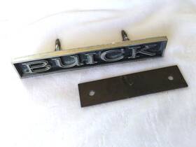 1239970 Buick 1970s Grille Badge Emblem #1239970 With Backplate Electra 71 72 73