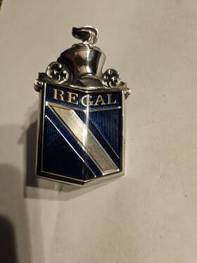1242051 Buick 1973-74 Regal Fender Crest Ornament Emblem Aj Body Gm#1242051