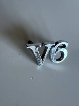 1250041 Buick 1975 1976 Regal Century Inch V6 Emblem