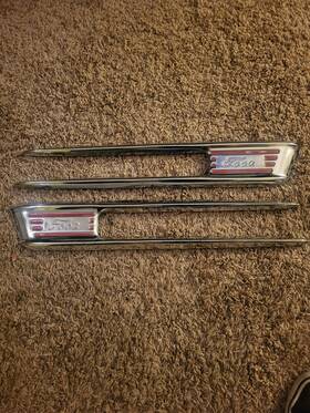 1319091l Buick Vintage Afrermarket 1941 Fender Skirt Spear Trim Kustom Barris