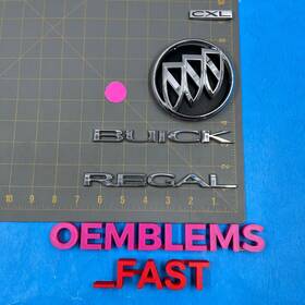 13330786 Buick 2011-2020 Oem Regal Cxl Chrome Rear Trunk Deck Lid Emblem Set Factory Oe