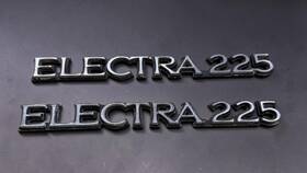 20007696 Buick Electra 225 Emblems Pair 7.75 Inch 1977-1979 Oem Quarter Panel Badges