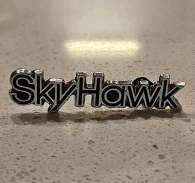20370242 Buick 70s - 80s Inch Skyhawk Metal Interior Emblem As Removed P/n