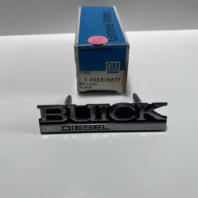 25516671 Buick 1984 Lesabre Emblem Diesel Part #25516671 Nos