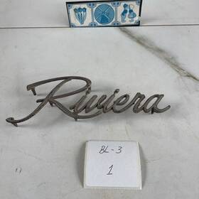 4485658 Buick 1964 1965 Riviera Trunk Script Emblem Free Shipping
