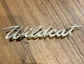 4887969 Buick 1963 1965 Wildcat Script Emblem Oem Gm Original Trunk Fender Badge