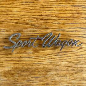 7696191 Buick 1965 65 Sportwagon Quarter Panel Nameplate Script Emblem Trim Oem