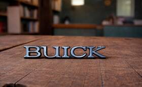 9890190 Buick Emblem 4.75 Inch Oem 1980s-1990s Script Badge