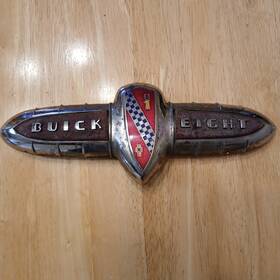 1320553 Buick General Motors 1940 Eight Hood Grille Emblem Badge Original Gm Vintage Crest