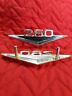 C4ob-16c144b Ford Vintage Pair Of Falcon Mustang Aluminum Fender Emblems
