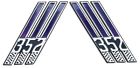C6az-16228-he Reproduction 352 Front Fender Emblems