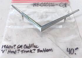1487328 Cadillac Original 1960s Gm Ftvft Hood Trunk Emblem #1487328