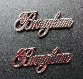 2020138 Cadillac 1987-1992 Brougham Red Rear Quarter Panel Emblem Script Oem #2020138