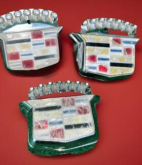 20260721 Cadillac Lot Of 3 Trunk Emblem 1980 Seville/ El Dorado 64-68 Seville
