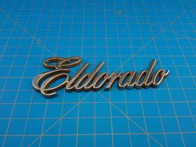 20288593 Cadillac Vintage Eldorado Script Emblem Badge Oem Chrome Classic Car Tr