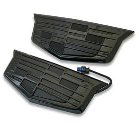 2123esc Cadillac Escalade Black Color Emblem Package Illuminated Led Front Rear 2025