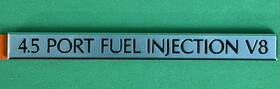 25541014 Cadillac Nos 4.5 Port Fuel Injection V8 Emblem Gm Silver -