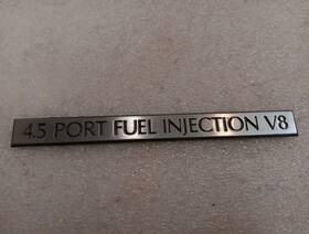 25544636 Cadillac Oem 91-93 Deville 4.5 Port Fuel Injection V8 Gold Emblem Badge Logo