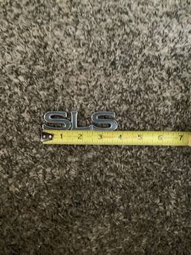 3544700 Cadillac Oem Sls Gray And Chrome Rear Trunk Emblem Badge Logo Nameplate