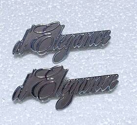 9728073 Cadillac Dftelegance Sail Panel Emblem Badge Logo 2pc