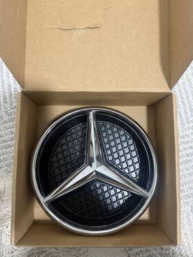 Wp-388257-oes Carquest/worldpac Mercedes Star Front Grill Badge 18.8cm Emblem Logo Car Accessory