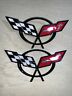 Cbw001 Cbw Corvette Emblem Deck Flags Cross Logo Front And Rear