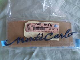 10402602 Chevrolet Gm 2000 Monte Carlo Trunk Lid Nameplate Emblem - Blue New Oem