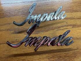 2025-0022 Chevrolet 121725i/2025-0022 1974 Impala Front Fender Emblems 74 Chevy Donk