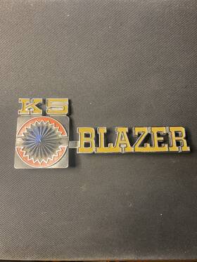 14016630 Chevrolet Original Chevy K5 Blazer 1975-1980 Metal Trim Badge Emblem Nice One