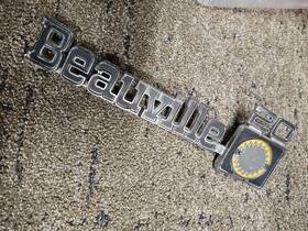 14017457 Chevrolet 1970s Beauville Van Emblem Trim Chrome