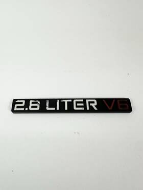 14071557 Chevrolet 1982-1990 Chevy S10 Truck Blazer Gmc Jimmy Front And Fender V6 Emblem Badge