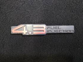 15568363 Chevrolet 1988-1993 4.3 Fuel Injection Chevy S10 Blazer Emblem Badge Logo S-10