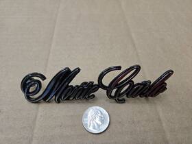 328948 Chevrolet Chevy Oem 1973-1977 Monte Carlo Front Fender Side Emblem Badge Logo Name