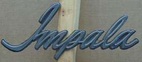 337693 Chevrolet Mid 1970 Inch S Impala Front Fender Emblem Script Name Plate Badge